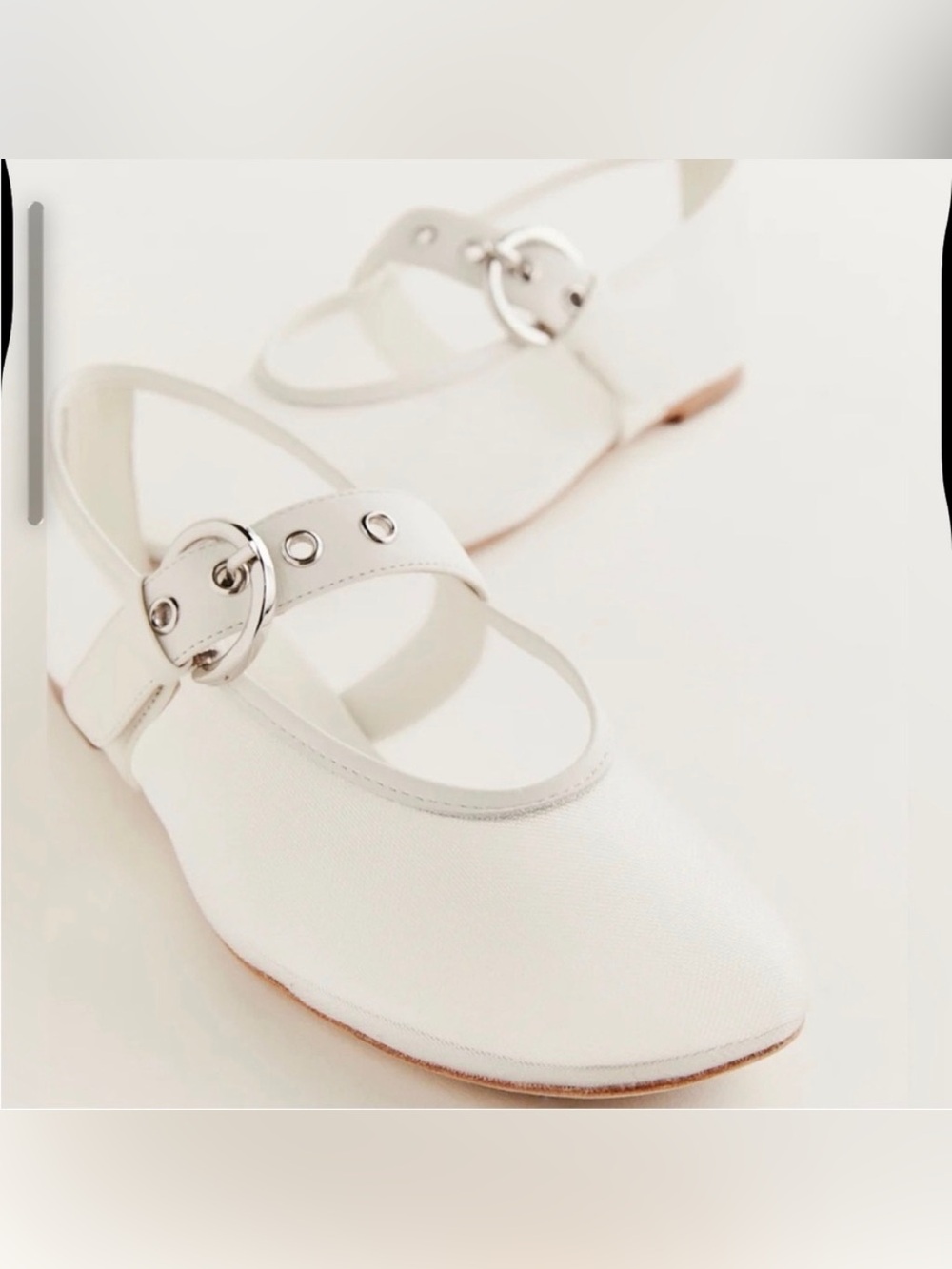 Reformation Bethany White Mesh Mule